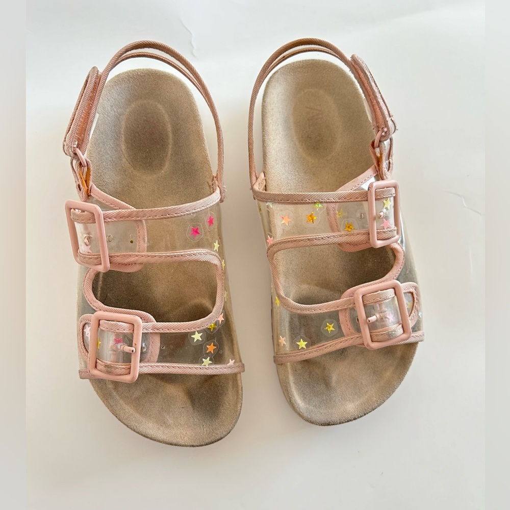 Zara Pink Transparent Star Accent Kids Sandals - Picture 5 of 14